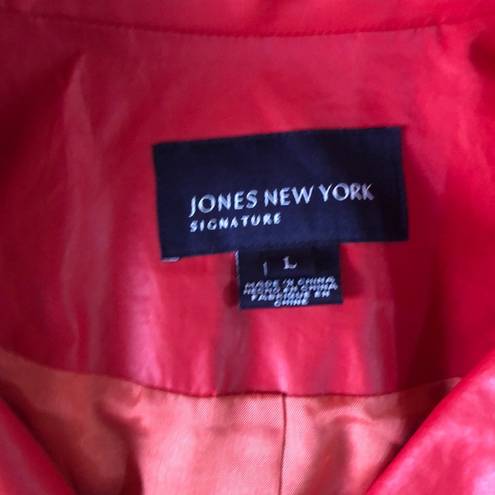 Jones New York 🩷 SOLD 🩷 SIGNATURE Coral/Red Trench Size L