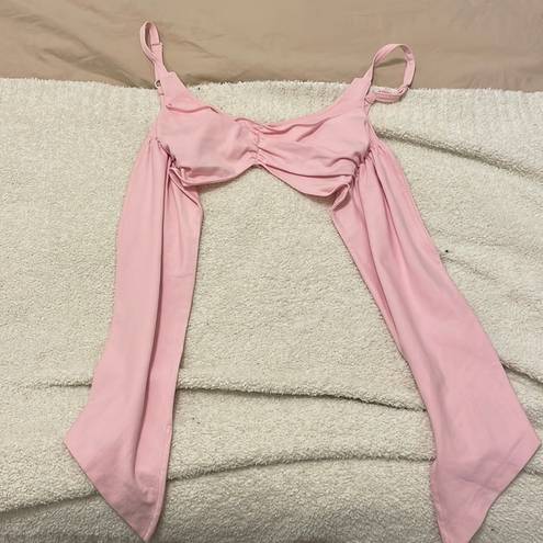 Helmut Lang  Shayne Oliver Pink Crop Top Bra Top