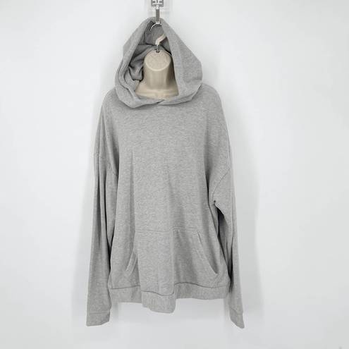 Naked Wardrobe  Gray Soft Pullover Hoodie NEW Womens Sz XL style NW-T4322-N