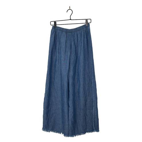 Show Me Your Mumu Mumu Blue SMYMM Size M Raw Hem Cropped Explorer Pants