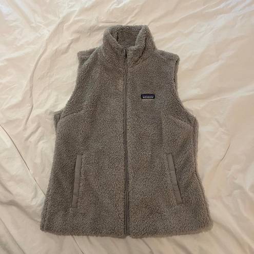 Patagonia Gray Fuzzy Vest