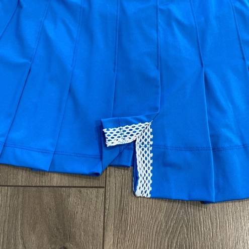 Lucky in Love  Playing in Paradise Hi Low Pleated Skirt Aegean Blue Size Large