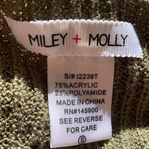 Miley + Molly  olive distressed sweater