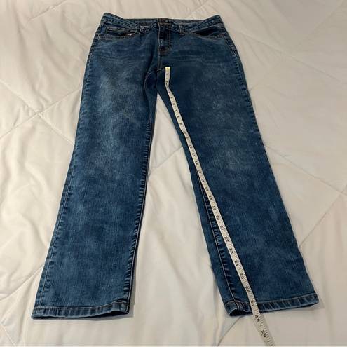 Apt. 9  straight capri acid wash jeans