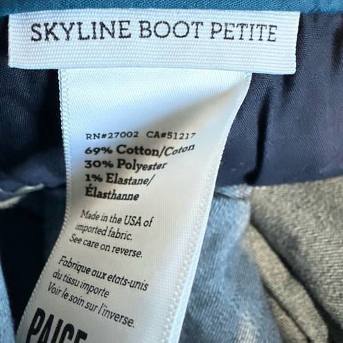 Paige  Women's Skyline Boot Petite Bootcut Jeans 27 low rise