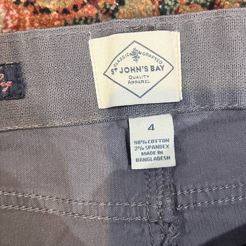 St. John’s Bay NWT  Secretly Slender Gray Corduroy Pants