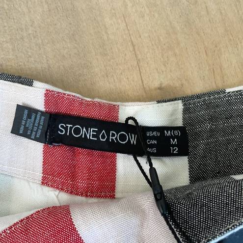 The Row NWT Stone Striped Shorts Viscose Sz 8