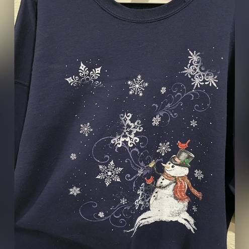 NU Blend Vintage  Christmas snowman crewneck size 3XL