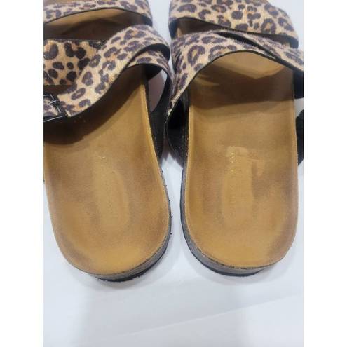 American Eagle  Leopard Strappy Sandals Size 7