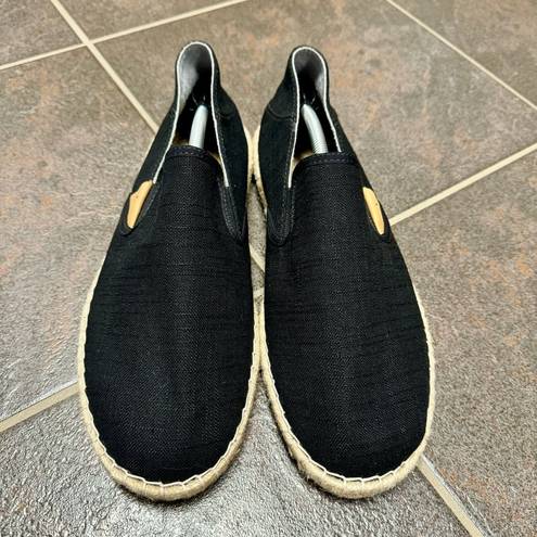 Olukai  Kaula Pa'a Kapa Convertible Espadrilles Linen Womens Shoes Black 9.5