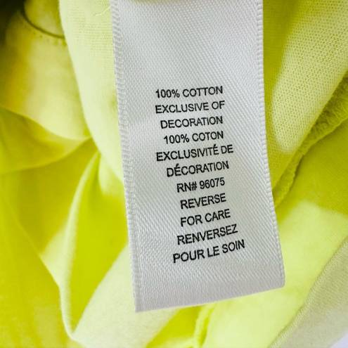 Rebecca Taylor  Lemon Yellow Cotton Cardigan Sweater Jacket Top Size S