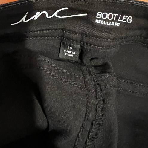 INC .black bootcut jeans size 10