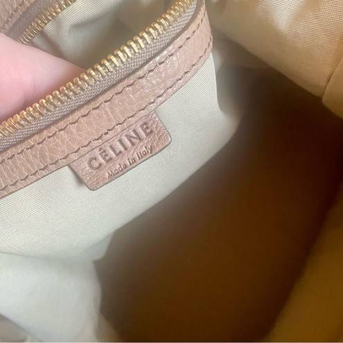 CELINE  Leather Round Hobo Shoulder Bag