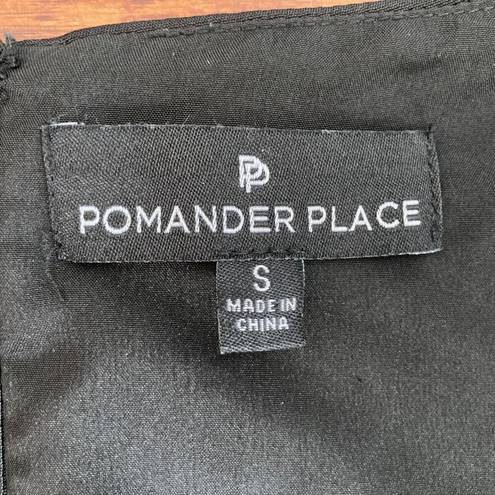 Tuckernuck  Pomander Place Andie Dress Black Small Short Puff Sleeves Cocktail