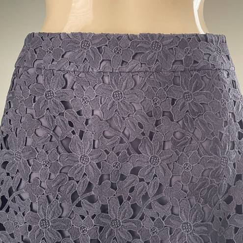 Kate Spade  NEW YORK Black Lace Skirt Size 0 Pencil Skirt