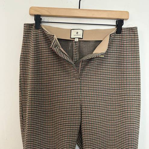 Tuckernuck  - Ashford High Rise Cropped Kick Hem Houndstooth Pants Business Career