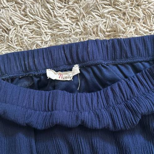 Nabee  Navy blue maxi skirt