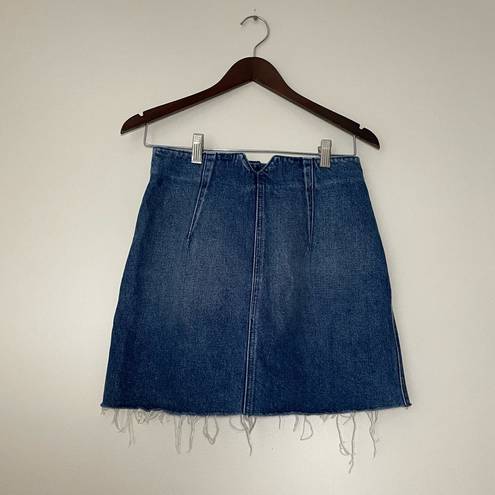 GRLFRND  Twiggy High Rise Denim Mini Skirt Size 28