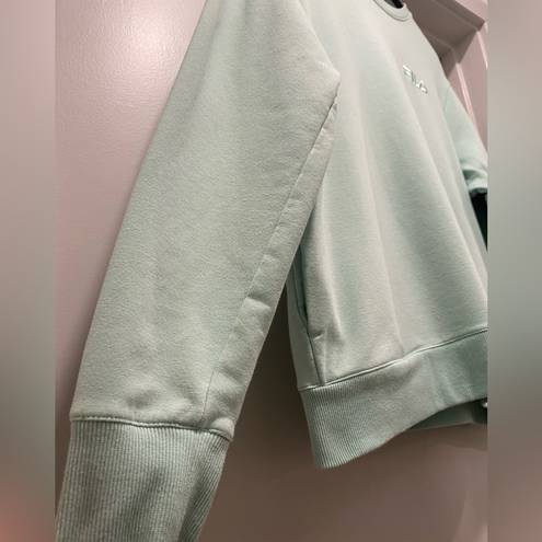 FILA  Mint Green Pullover Crew Neck Long Sleeve Sweater - M