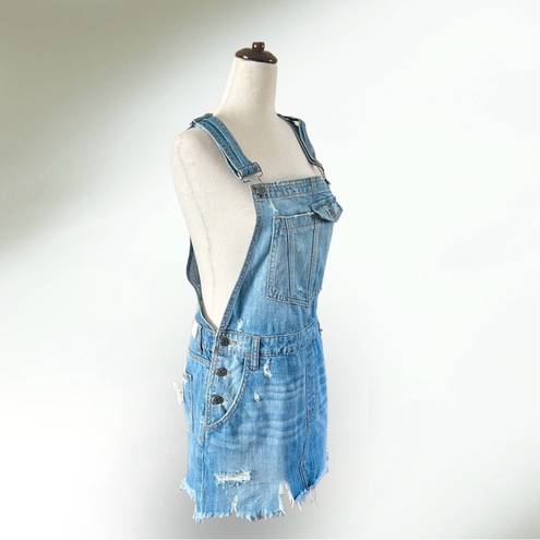 Hidden Jeans  Denim Overall Mini Dress Size Medium NWT