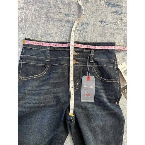 Rewind NWT!  Dark Wash 3 Button Ultra High Rise Jeans Size 3 / 26W