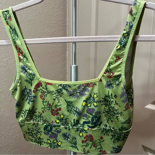 Anthropologie Daily Practice by  Printed Square-Neck Bralette