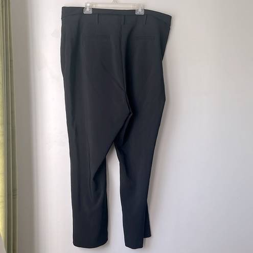 Fashion to figure Black Foldover Front Trousers Plus Size 3X NWT