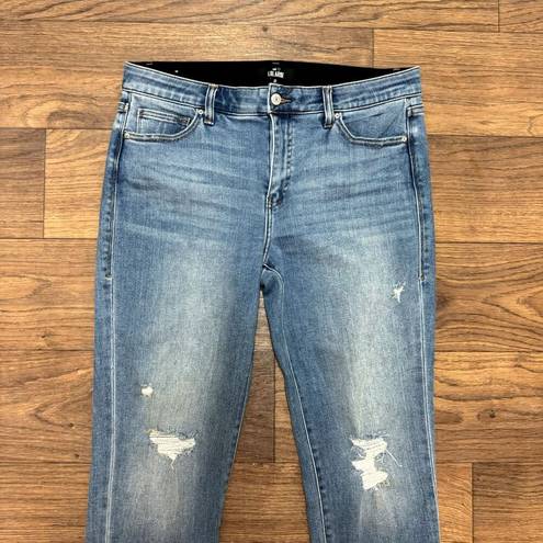 LuLaRoe  Jeans Womens 30 Blue Boyfriend High Rise Stretch Med Wash Denim