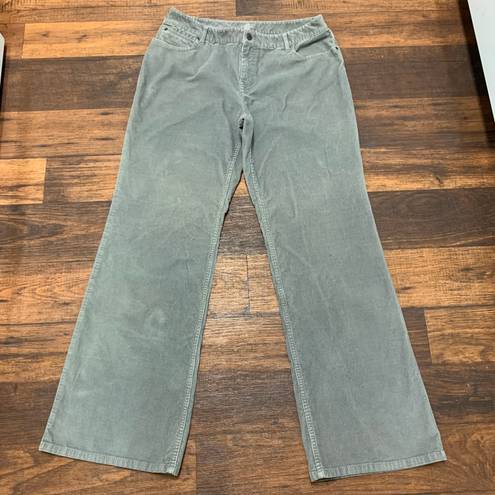 J.Jill Bootcut Corduroy Jeans Womens 12 Gray High Rise Preppy Academia Pants