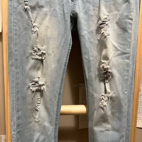 Wax Jean Light Blue Ripped Jeans with Pockets