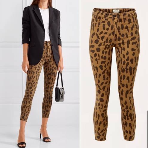 L'Agence L’Agence Margot Leopard Crop Skinny Jeans, Size 25, NWT