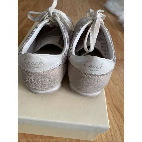 Coach  white baige sneaker neala size 8