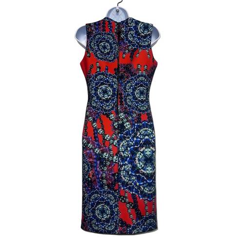 Hunter Bell  Shannon Jewels Print‎ Scuba Sleeveless Above The Knee Dress Size M