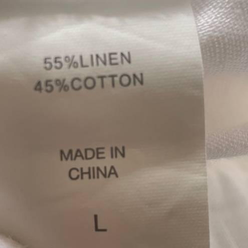 New York & Co. Linen Blend Belted Paper Bag Waist Shorts 