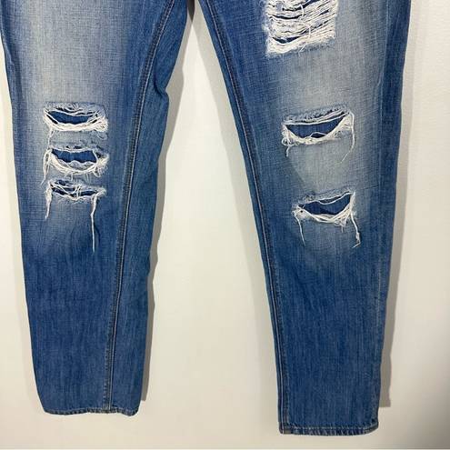 Hudson Jeans Hudson Leigh Boyfriend Distressed Ripped Jeans