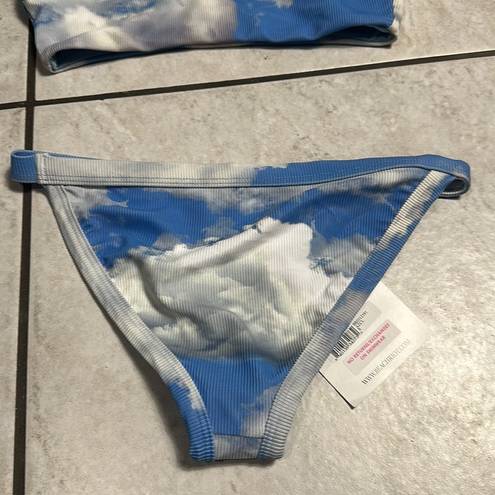 Beach Riot NWT  Azure Cloud Bikini Set