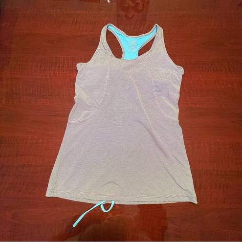 Kyodan  sport tank top activewear training yoga top camisole striped Sz M