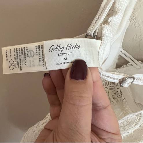 Gilly Hicks  Cream Lace Bodysuit