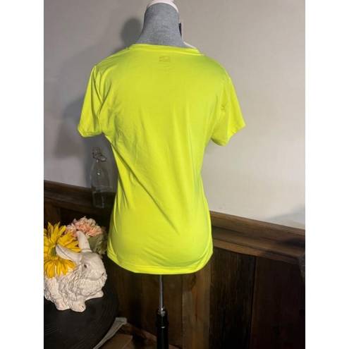 FILA Neon yellow  V-neck shirt