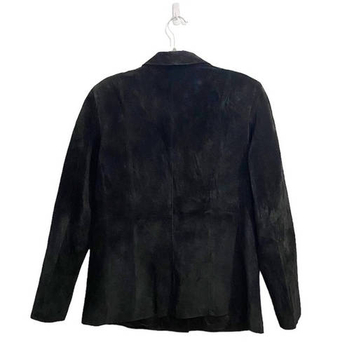 Liz Claiborne  Black Suede Leather Vintage Jacket Sz L