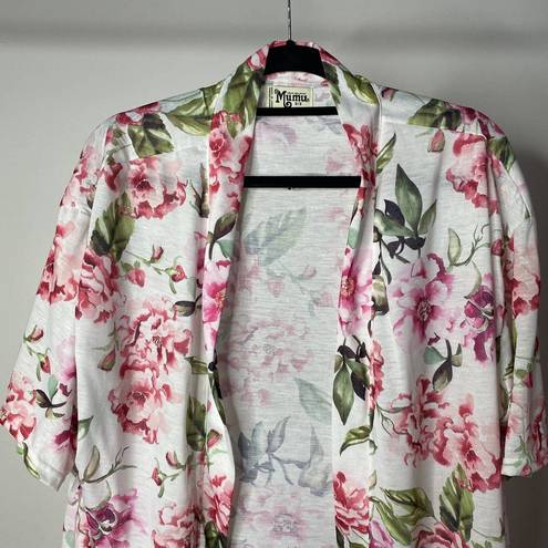 Show Me Your Mumu  Brie Robe Women's One Size Cardigan Kimono Garden of Blooms