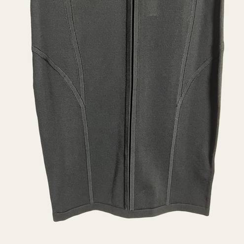 Karen Millen  NEW Black Knit Cocktail Pencil Dress Size 2