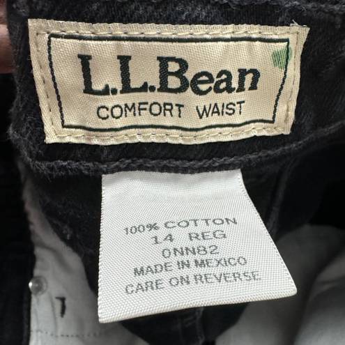L.L.Bean  Women’s comfort fit Black Jeans size 14
