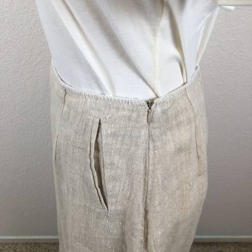 Harvé Benard Harve Bernard 100% linen skirt 8