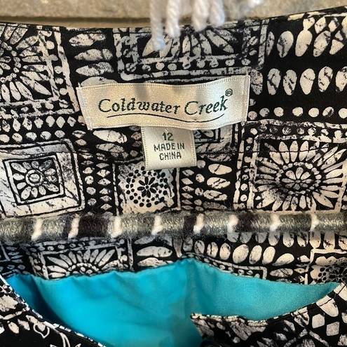 Coldwater Creek blazer size 12 black white