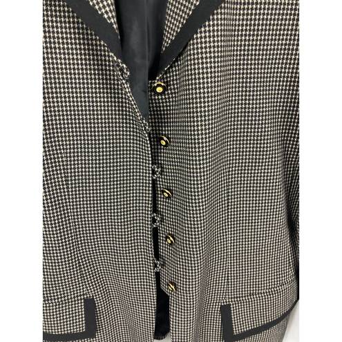 Jacqueline Ferrar Jacqueline Ferrer Vintage Houndstooth Blazer size 10P