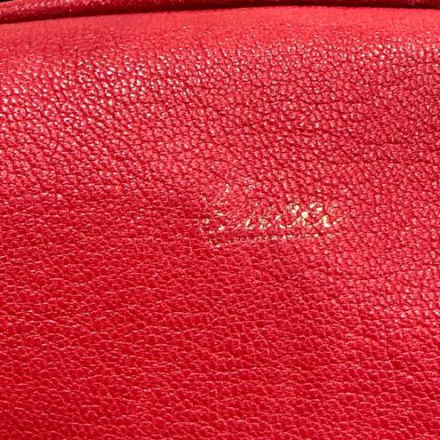 Gucci  Cruise Red Leather Chain Shoulder Bag