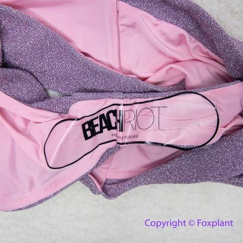Beach Riot NEW  Zurie Bikini Bottoms in light purple, size S
