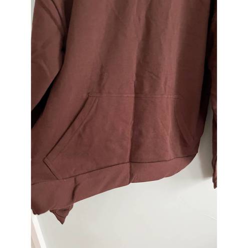 Naked Wardrobe  | Brown Soft Pullover Hoodie | Chocolate | Sz XL | NWT