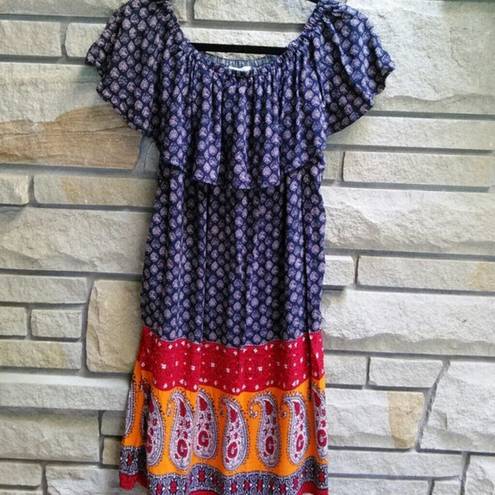 BeachLunchLounge  Off The Shoulder Dress Small boho